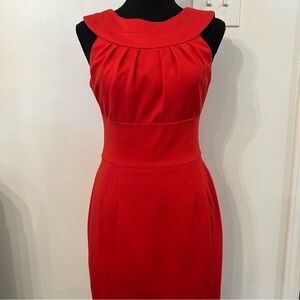 TRINA‎ TURK Red Etiquette Shift Dress Size 4